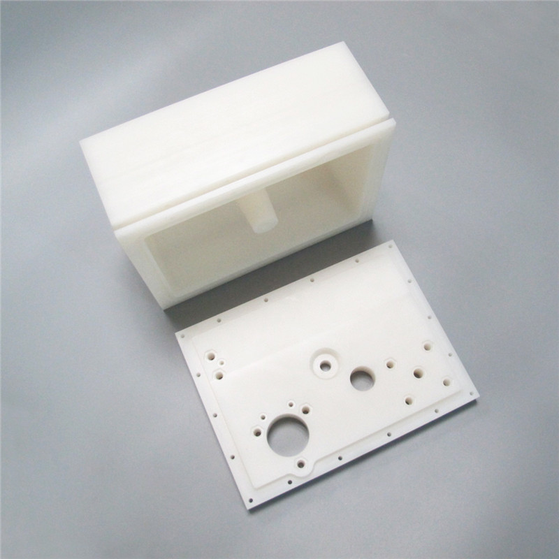 White UHMWPE Part_CNC Milling_As Machined