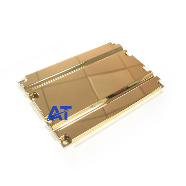 copper c1100 part 3 axis cnc milling polishing 24k goldplating (2)