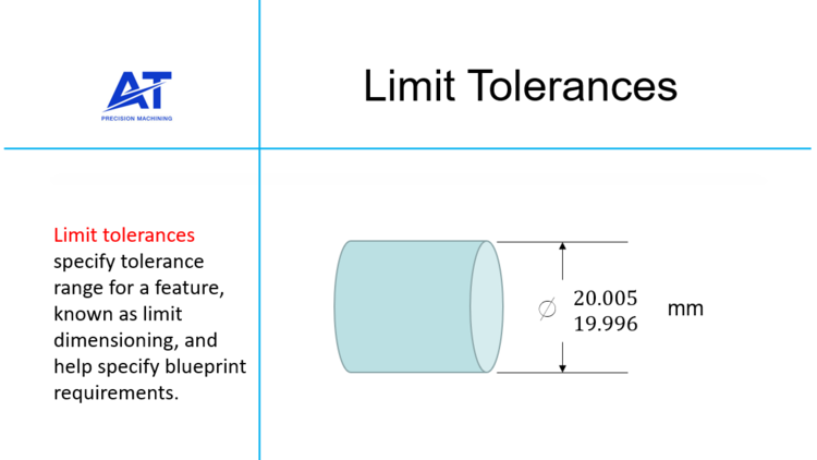 at machining limit tolerances