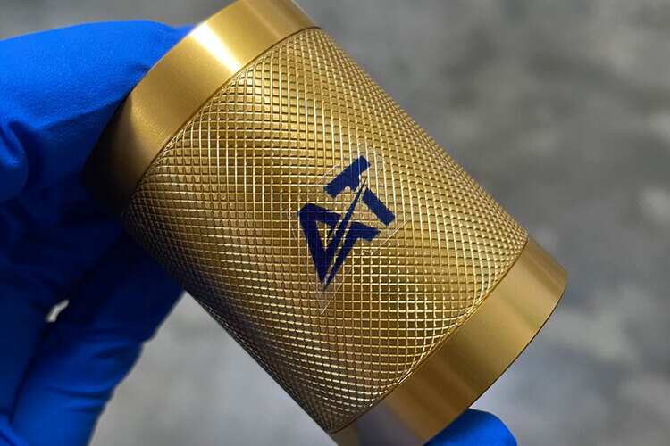 al5083 cnc turning knurling gold anodize
