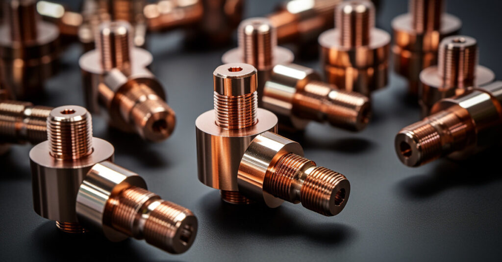 common cnc machined copper electrical contacts and connect