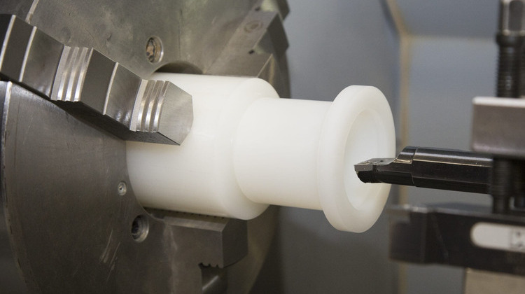 PTFE or Teflon®, another plastic material that can be machined