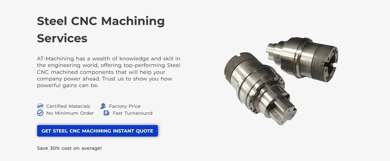 at machining steel cnc machining services