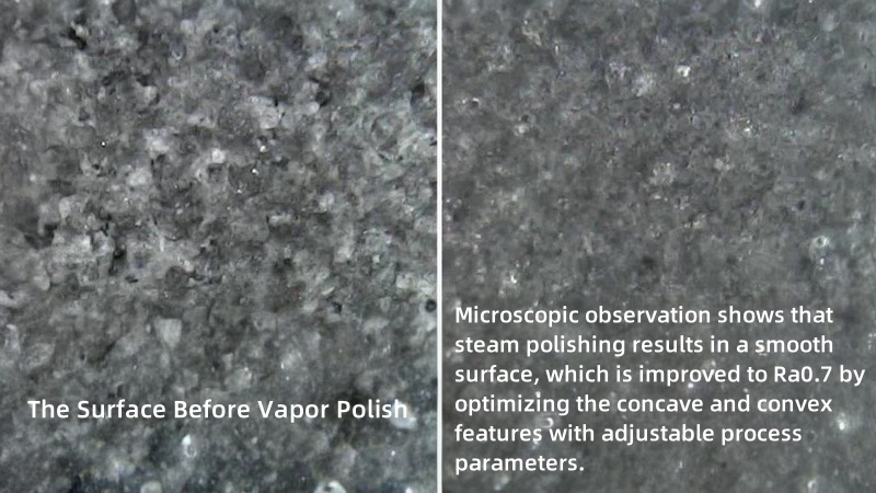 comparison of vapor polishing results