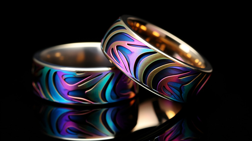 color anodizing titanium rings