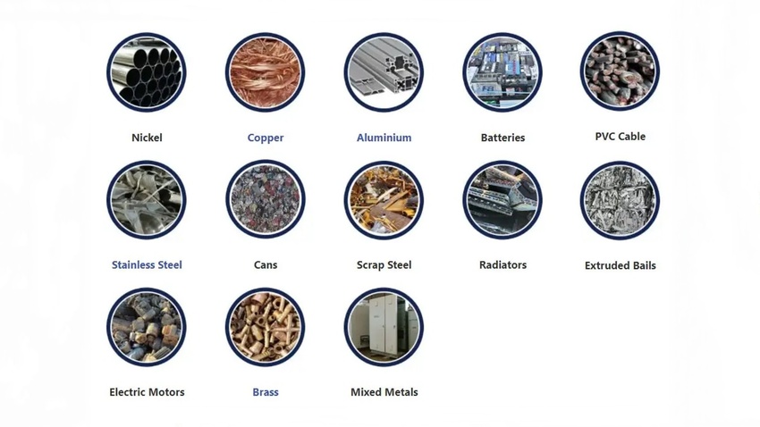 different types of metals