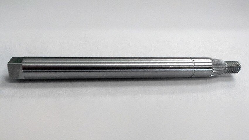 tapered shaft with knurling