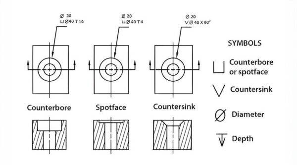 Spotface Vs Counterbore Holes In Machining Exploring Their