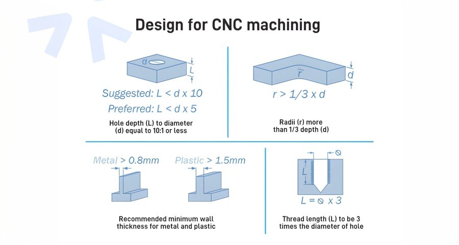 cnc machining design guidelines