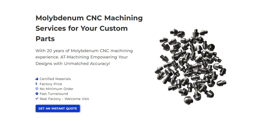 molybdenum cnc machining services for your custom parts