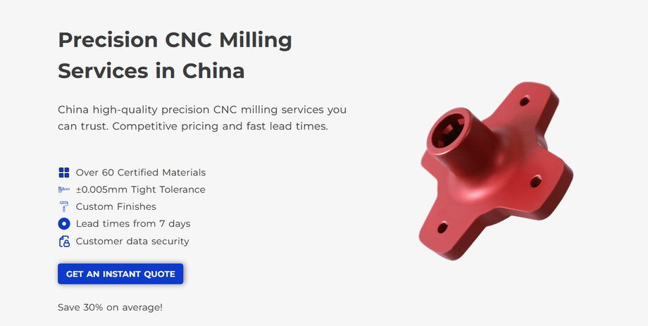 precision cnc milling services in china